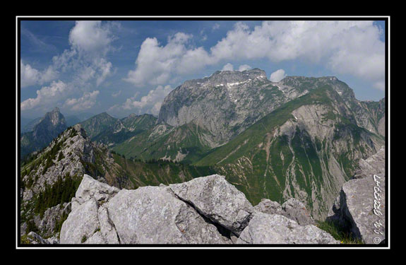Les Cornettes de Bise vues depuis la Pointe d\'Arvouin