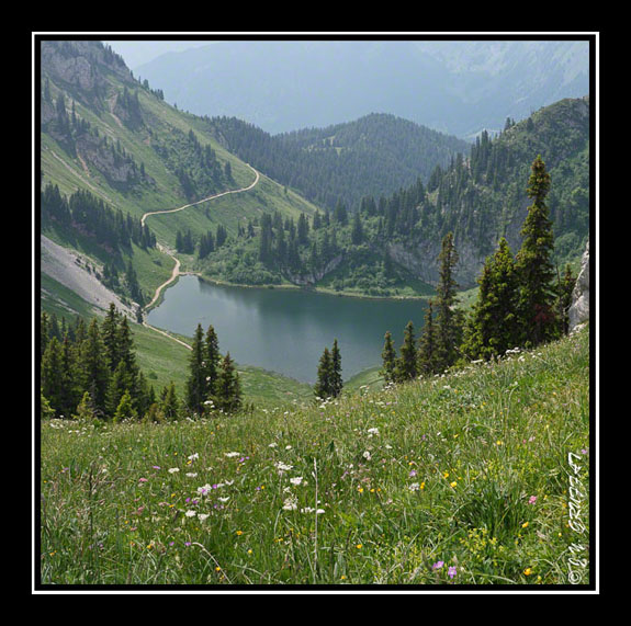 Le lac d\'Arvouin en revenant de la Pointe d\'Arvouin