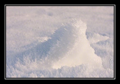 De la neige givrée