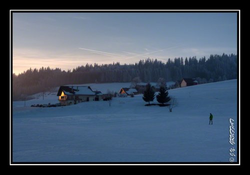 Le soleil quitte Plaine Joux pour la nuit