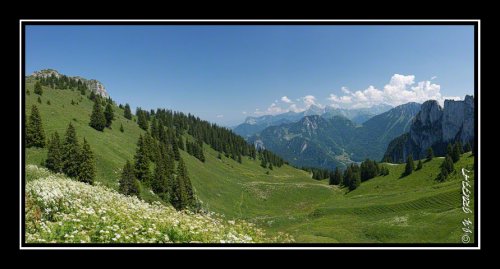 Vue depuis les chalets de Pertuis