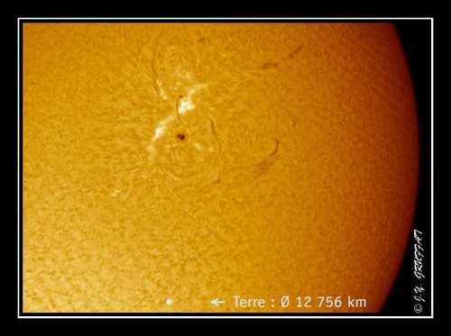 Détail de la surface du soleil (19 juin 2011)